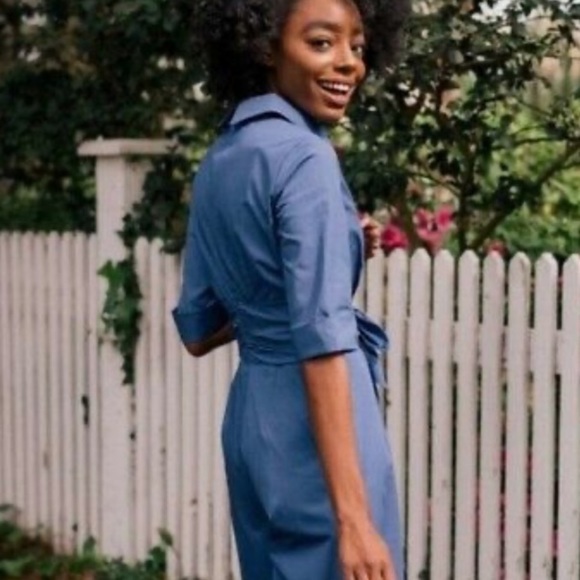 Gal Meets Glam Sawyer Jumpsuit Shirt and Vintage Details - Picture 3 of 6